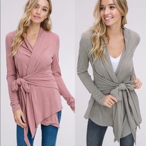 🎉LAST ONE🎉 Rosewood Tie Shrug (Host Pick!)